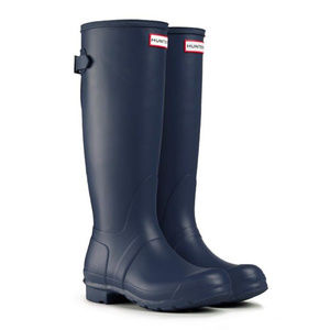 Navy Blue Hunter Boots, Matte